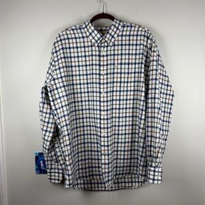 Barbour MENS COLL THERMO REGULAR FIT Button Up Blue Checkered L/S SHIRT Large